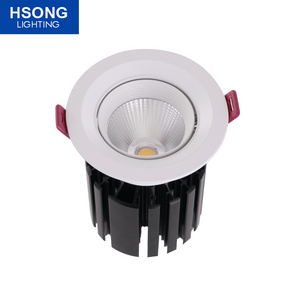 Top 40w downlight cob adjustable downlight dimmable led recessed lights ceiling recessed light led down light for project