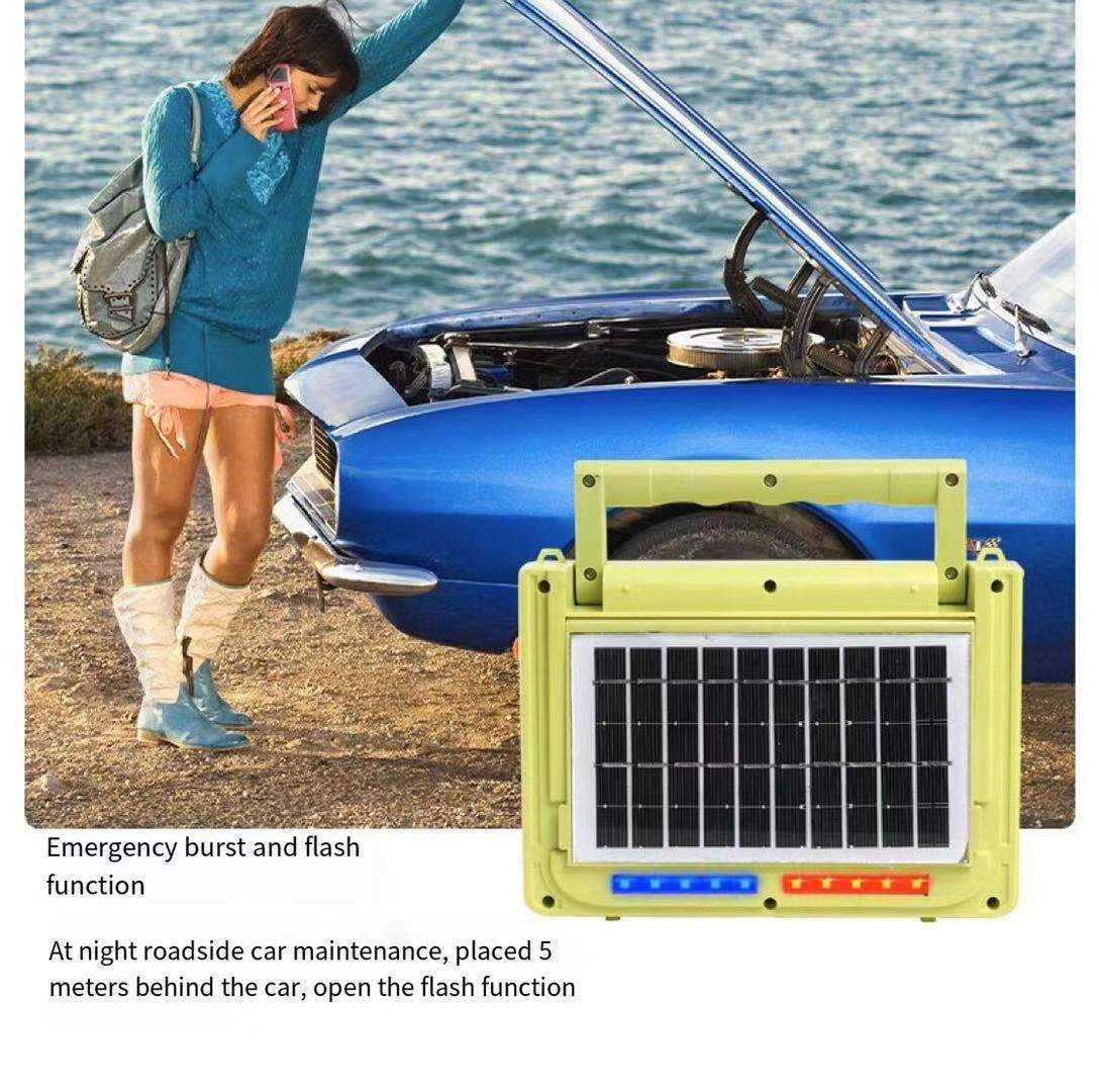 Outdoor Portable Solar Power Station Power Bank Station Rechargeable Camping solar flash light