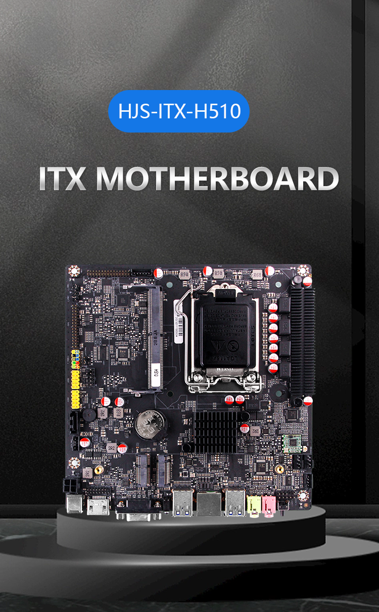 Thin Mini-itx Motherboard Core i3 i5 i7 10th 11th Gen Cpu Motherboard Combo VGA HD-MI Dual Display DDR4 Motherboard