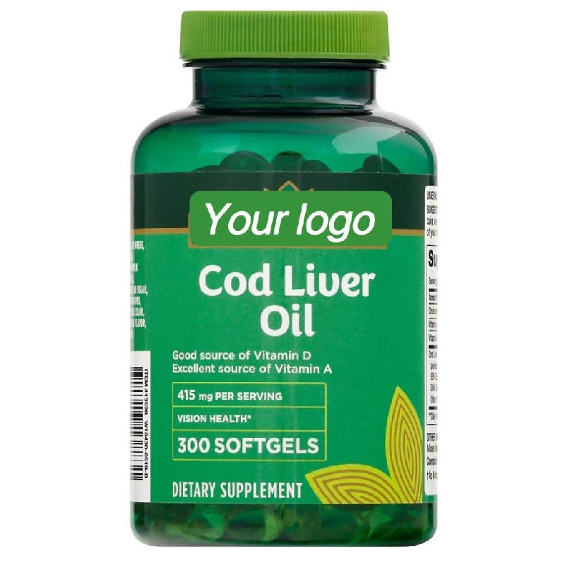 Top quality HALAL Private Label Cod Liver Oil Softgels Healthcare Supplement