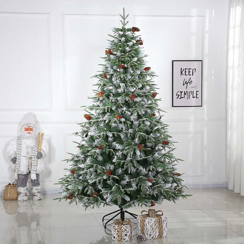 Adornment Desktop Snow Christmas Tree Decoration Shopping Party Supplies White Snow Spray Flocking Artificial Christmas Tree