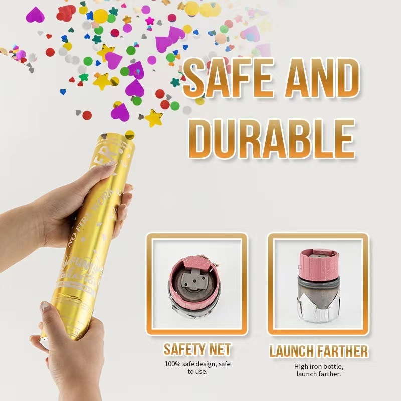 Wholesale 30cm handheld confetti cannon, biodegradable party use Popper