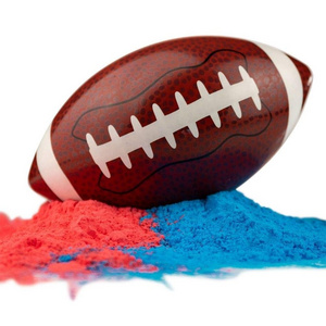 Gender Reveal Football 6.8" Pink Blue Powder Rugby Ball Smoke Bombs Baby Boy Girl Touchdown Decoration Supplies