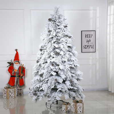 Christmas Gift Atmosphere Home Decoration Flocking Simulation Artificial Christmas Tree Cedar Needle PE Pine Cone Christmas Tree