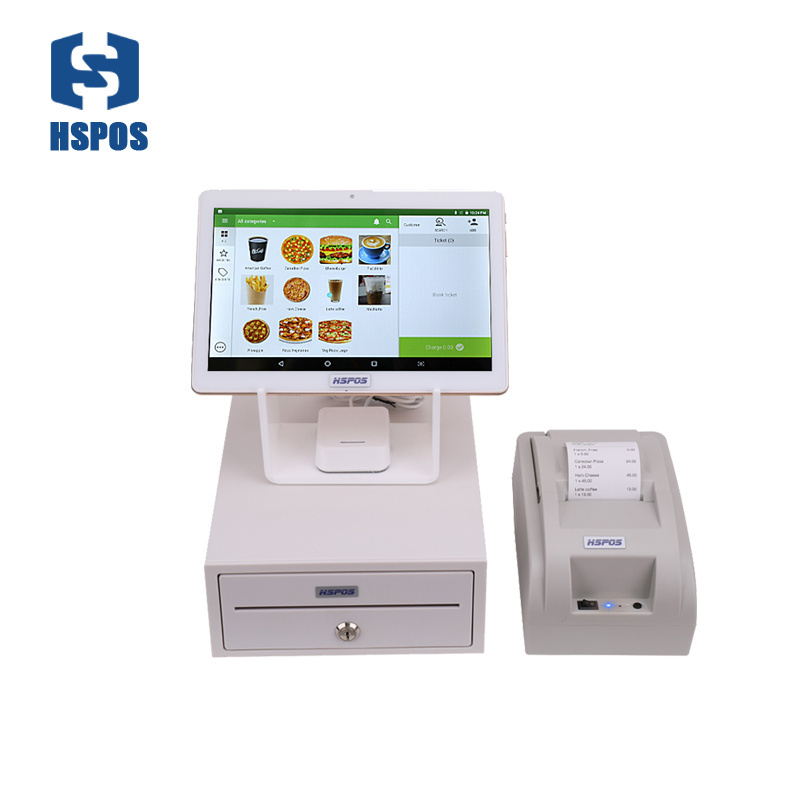 2021 10 Inch Android Pos System 2G 8G Android Pos With Printer