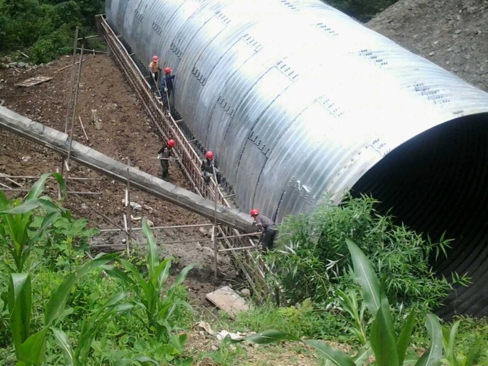 Assembled customized specification corrugated steel tunnel pipe culvert lowest price