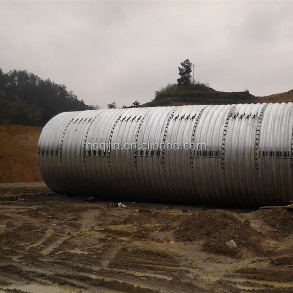 Large Diameter Corrugated Galvanized Steel Culvert Pipe/Galvanized Culvert Pipe/Metal Culvert Pipe