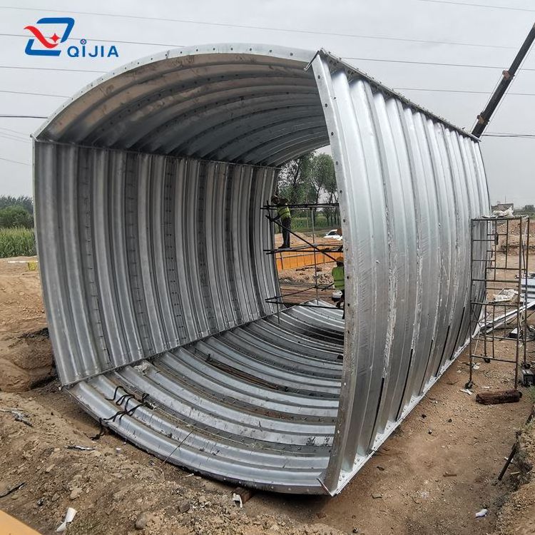 Cheaper price corrugated culvert pipe and steel box culvert