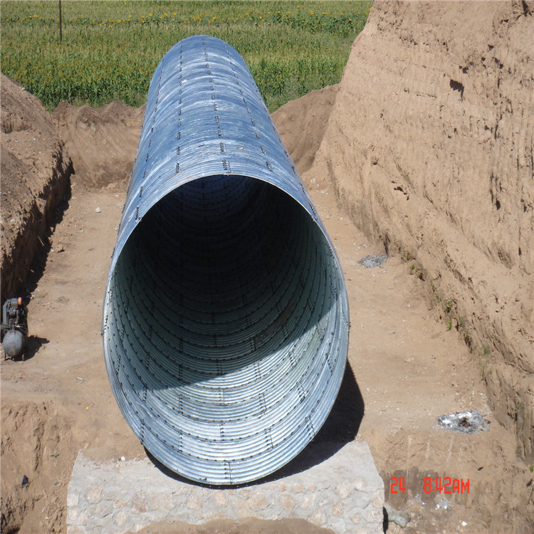 Large Diameter Half Round Assembly Corrugated Galvanized Iron Metal Steel Arch Culvert Pipe Shelter Driveway Prices For Sale