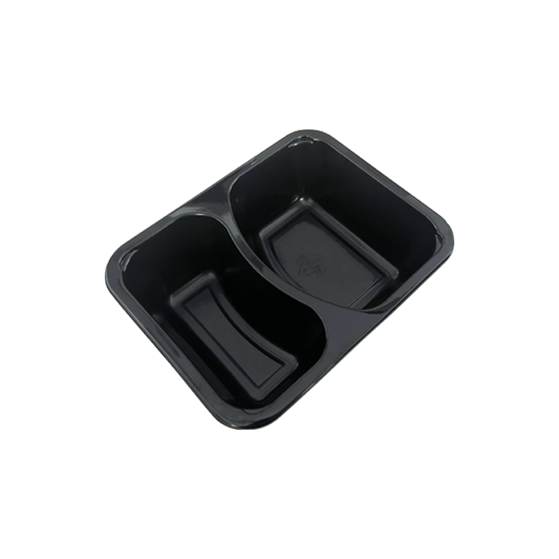 Wholesale Airline CPET Tray 2 Compartment Microwavable Safe CPET Food Trays Meal Prep Containers