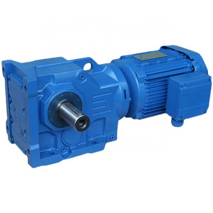 K87 147  series ac gear motor speed reducers integrated vertical reducer K57 horizontal gearbox hard tooth surface