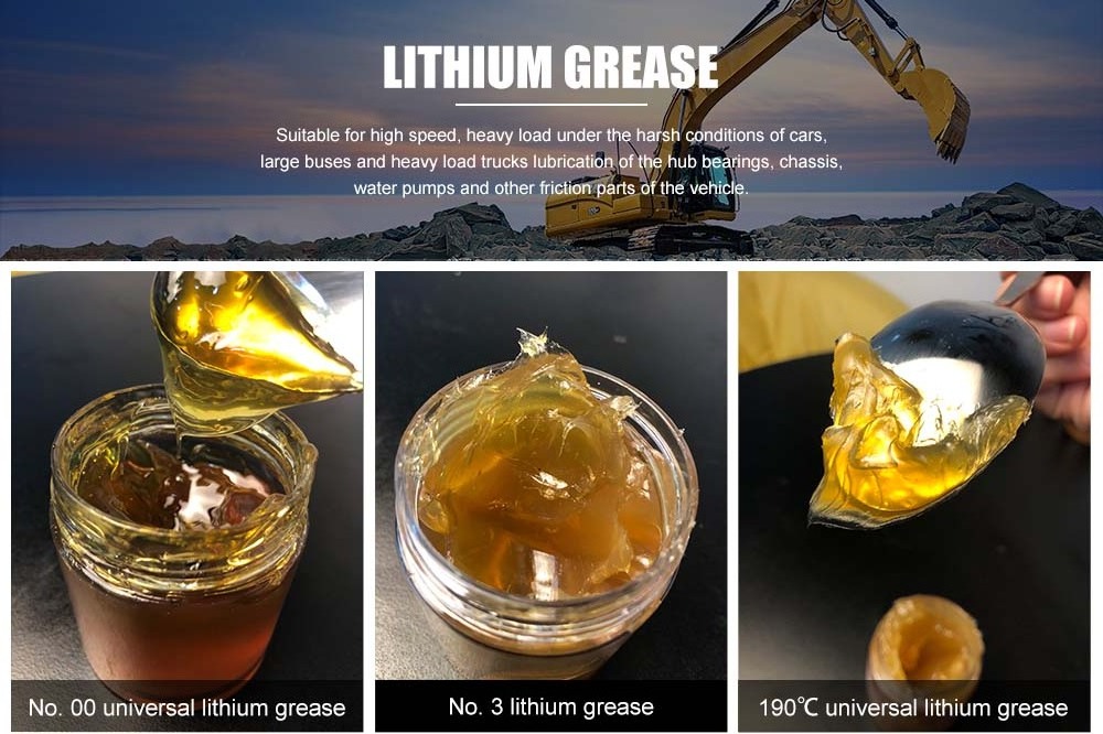 High Viscosity Damping Grease Lithium Base Lubricant Grease Long Life Lithium Lubricating Grease