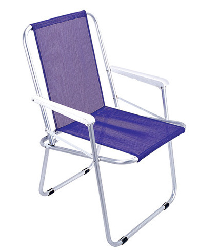 Outdoor leisure folding spring chair with armrests backrest can be printed advertisement folding beach chairs