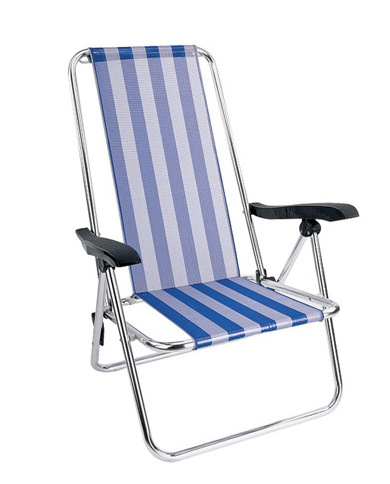 Outdoor leisure folding spring chair with armrests backrest can be printed advertisement folding beach chairs