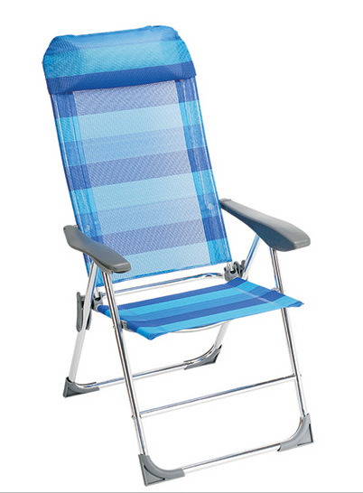 Outdoor leisure folding spring chair with armrests backrest can be printed advertisement folding beach chairs