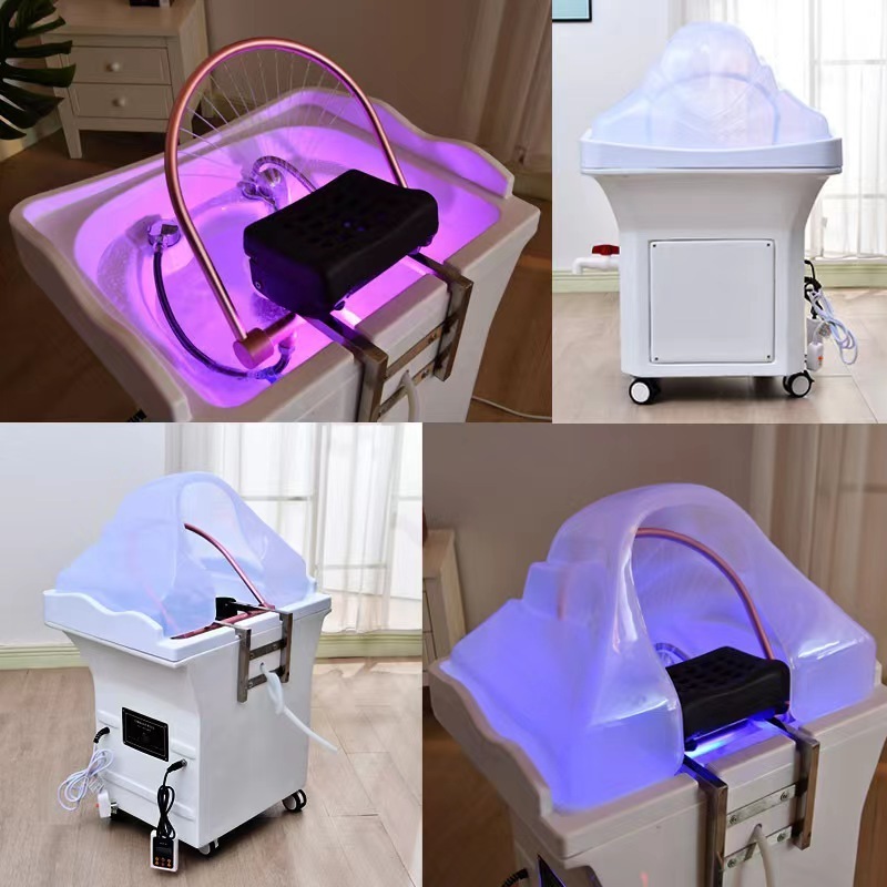 shipping included France Special Line Hair Washing Movable Heating Water Head Therapy Thai SPA Portable Shampoo Basin Sink