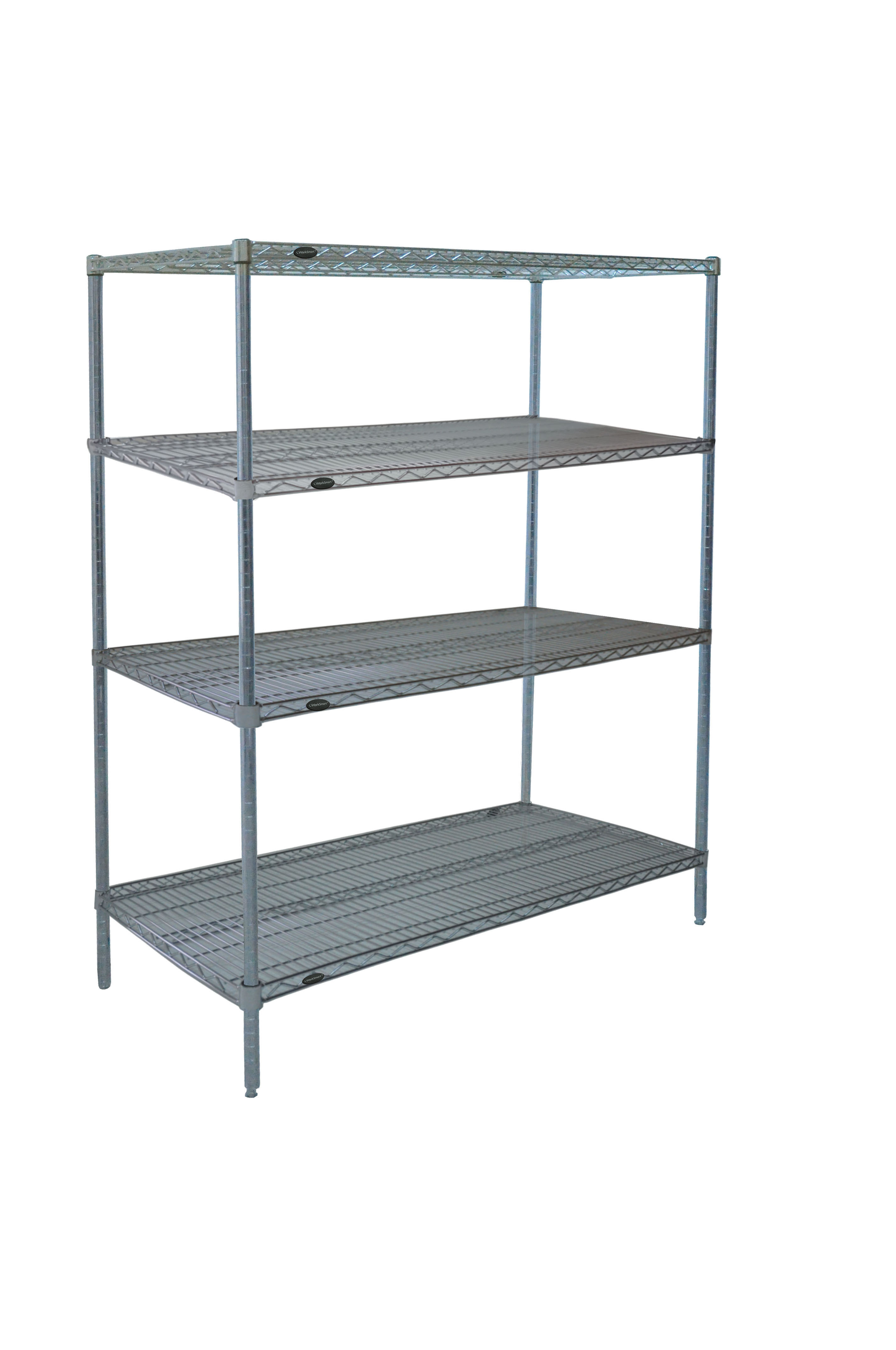 Powder Coated Heavy Duty Metal Storage Wire Shelves Adjustable Wire Rack Shelving