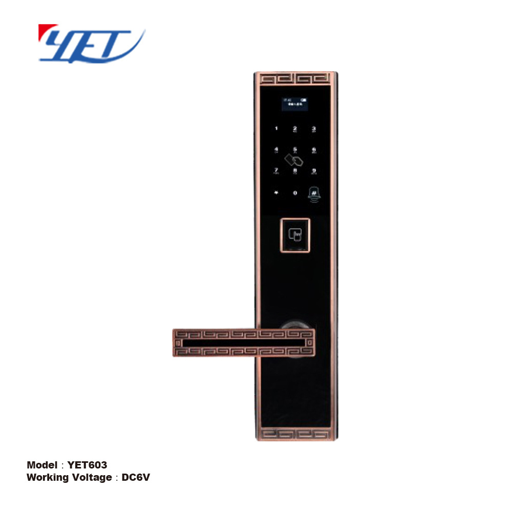 Anti-theft modern nfc card access door lock digital locks remote control