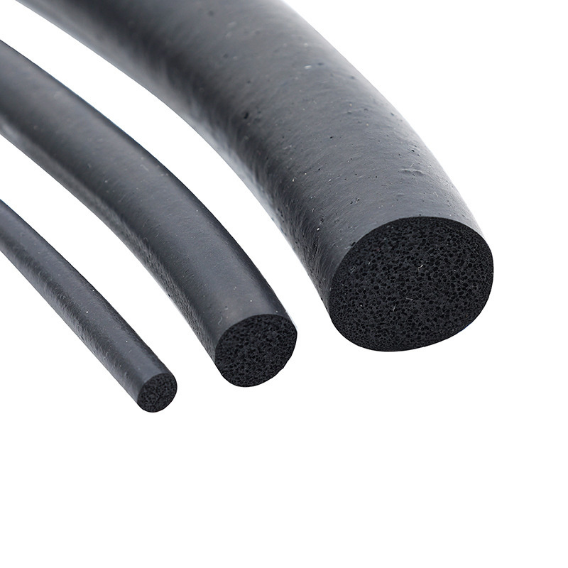 Epdm Foam Round Black Sponge Rubber Strip Waterproof Round Rubber Strip O-shaped Sealing Strip Round Stick