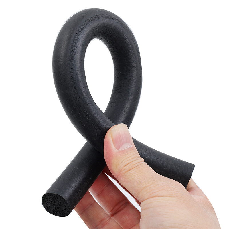 Epdm Foam Round Black Sponge Rubber Strip Waterproof Round Rubber Strip O-shaped Sealing Strip Round Stick