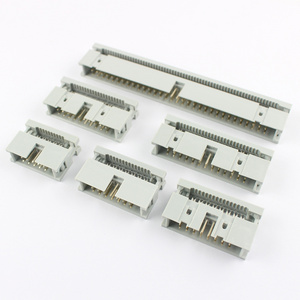 2.54mm 10/14/16/20/26/30/34/40/50/60/64 Pin Male Straight IDC Box Header Connector For 1.27mm Pitch Flat cable