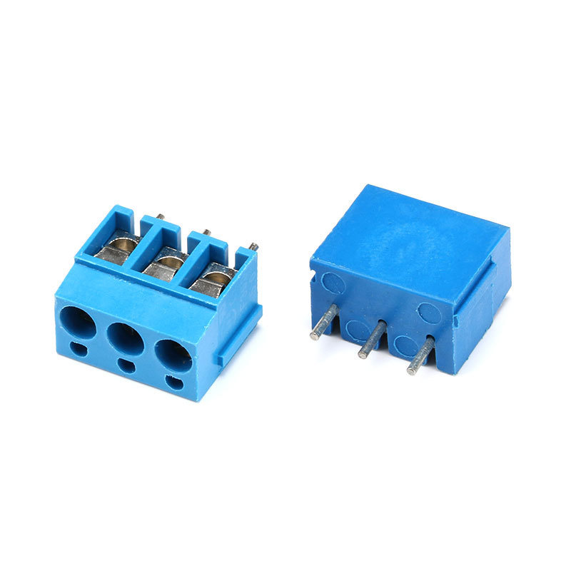 KF300 Pitch 5MM Connector Screw Terminal Connector 250V 16A 14-22AWG Straight Leg Copper Blue PCB Terminal Blocks