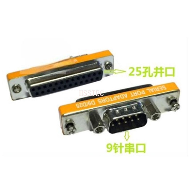 DB25 TO DB9 Adapter DB25 Male To DB9 Male/Female DB25 Female To DB9 Male/Female Serial Port Connector D-SUB Mini Gender Changer