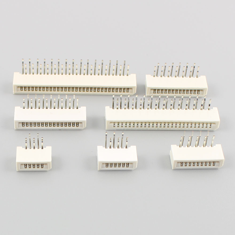 FPC FFC 1mm 1.0mm Pitch 5 6 9 13 15 26 30 Pin Dual Right Angle Ribbon Flat Cable Connector 5P 6P 9P 13P 15P 26P 30P