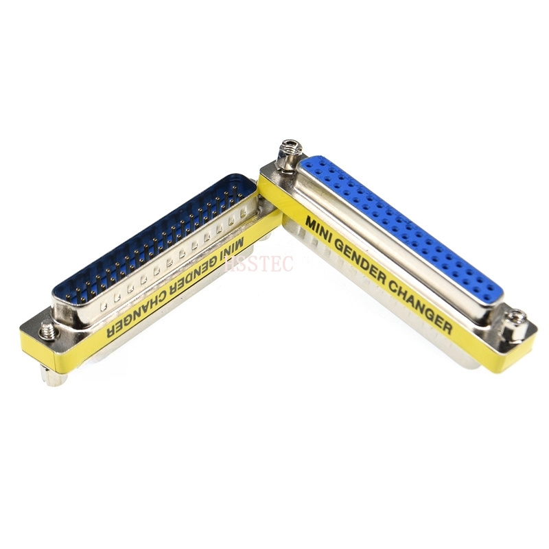 DB37 37pin MALE to FEmale serial port CONNECTOR D-Sub COM CONNECTORS 37 pin 37p Mini Gender Changer Adapter