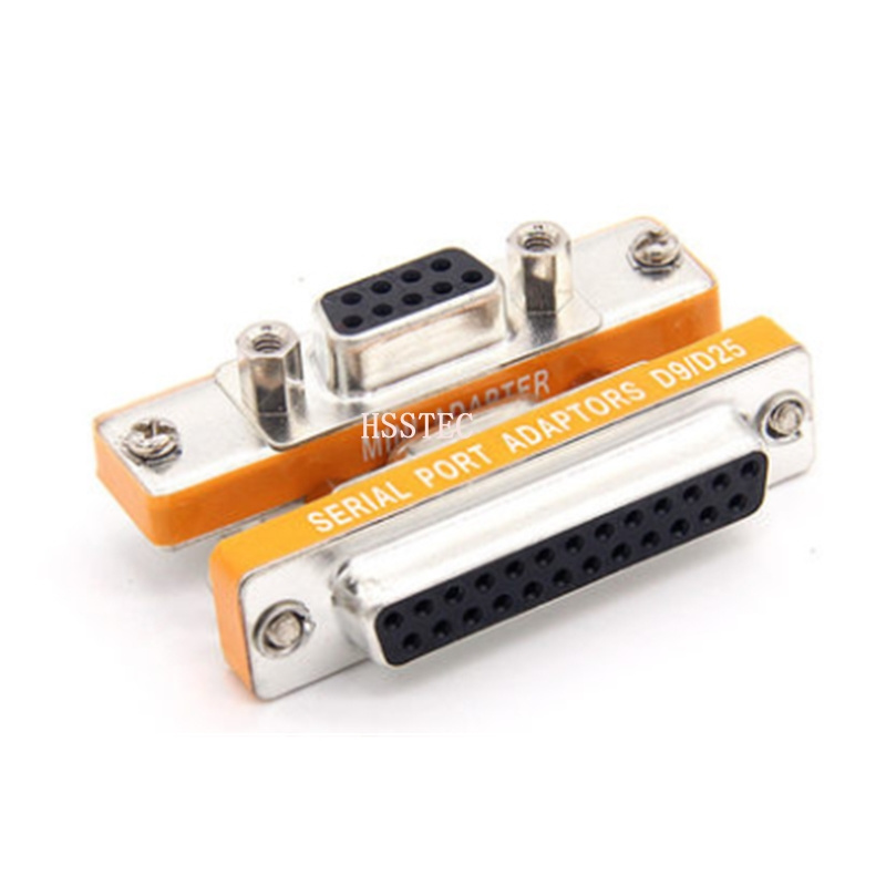 DB25 TO DB9 Adapter DB25 Male To DB9 Male/Female DB25 Female To DB9 Male/Female Serial Port Connector D-SUB Mini Gender Changer