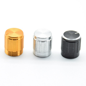 Aluminum Potentiometer Knob Inner Volume Control Rotary Switch 15*17mm 15x17mm Ship Black gold silver 6mm holes