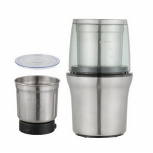 Stainless Steel Wet and Dry Coffee/Spice/Chutney Grinder with Two Bowls KWG-130   KWG-130B  KWG-130C KWG-130H