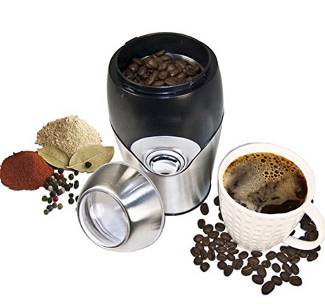 KWG-150  Electric Coffee Grinder Blade Mill - Small & Compact Simple Touch Automatic Grinding Tool for Whole Beans