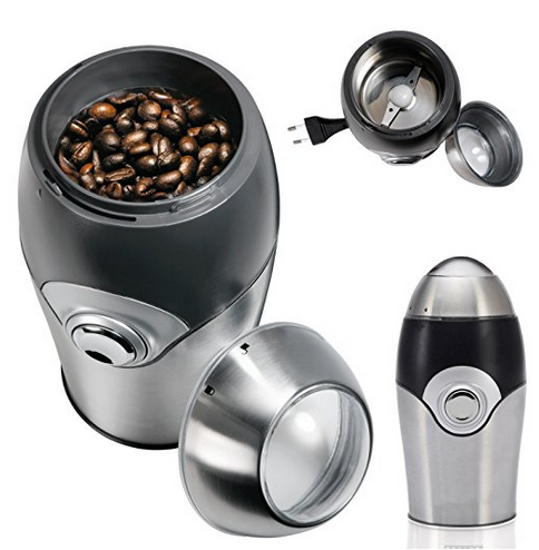 KWG-150  Electric Coffee Grinder Blade Mill - Small & Compact Simple Touch Automatic Grinding Tool for Whole Beans