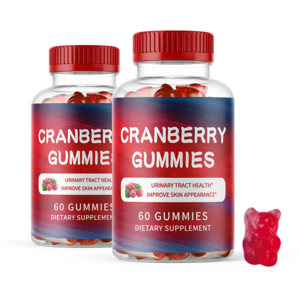 OEM/ODM Natural Cranberry Fruit Gummies pag womens probiotic for vaginal health urinary tract health cranberry gummies