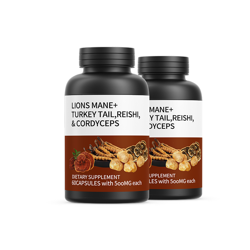 OEM/ODM Herbal Supplement Reishi Extract Capsules Ganoderma Lucidum Capsules Reishi Mushroom Powder Capsules