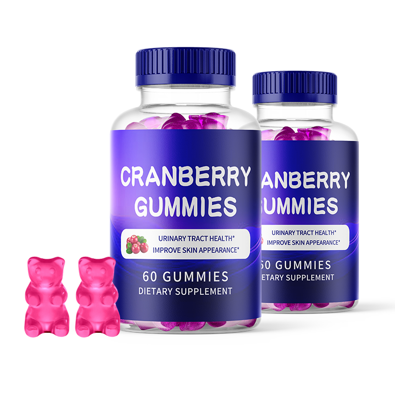 OEM/ODM Natural Cranberry Fruit Gummies pag womens probiotic for vaginal health urinary tract health cranberry gummies