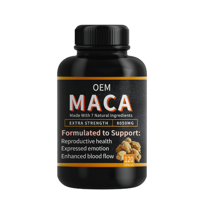 OEM ODM Organic Maca Root Extract Maca Powder 500mg Maca Root Capsules Supplement