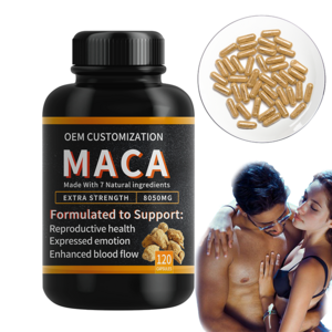 OEM ODM Organic Maca Root Extract Maca Powder 500mg Maca Root Capsules Supplement