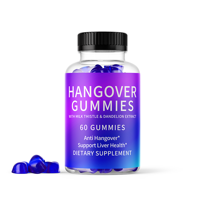 OEM Private Label Hangover Relief Supplement Vegan Hangover Supplement Alcohol Hangover Gummies