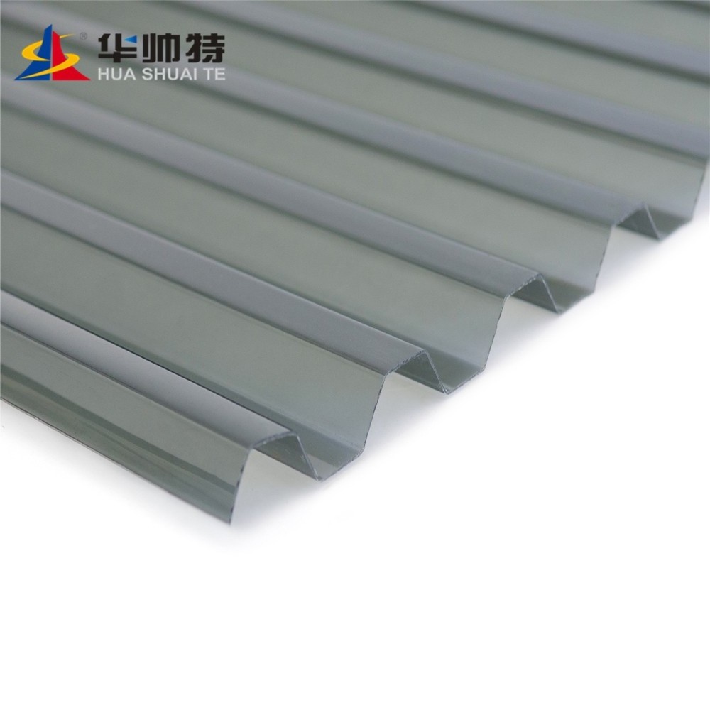 Clear corrugated polycarbonate hollow sheet roofing panel for skylight