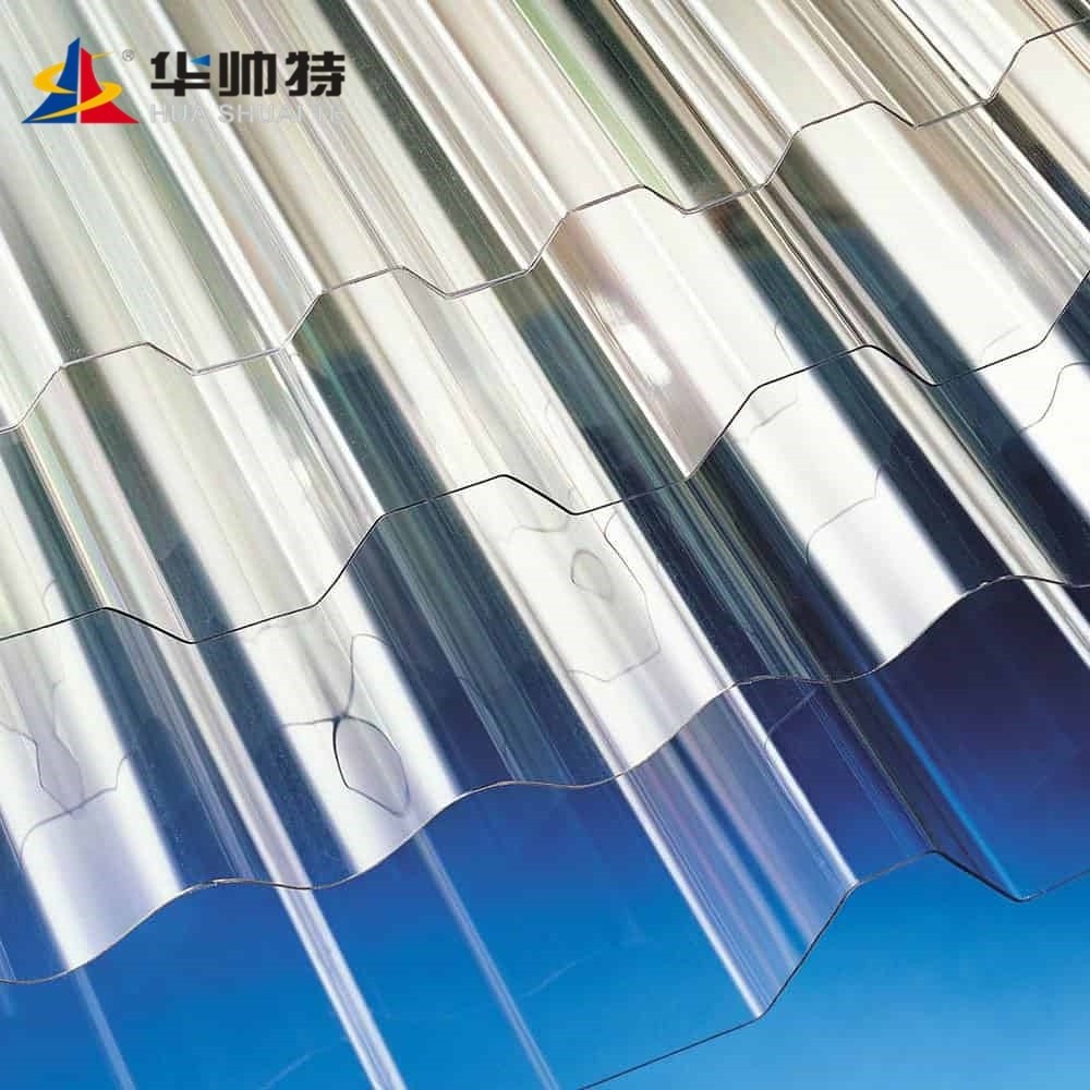 HUASHUAITE polycarbonate corrugated plastic roofing sheets