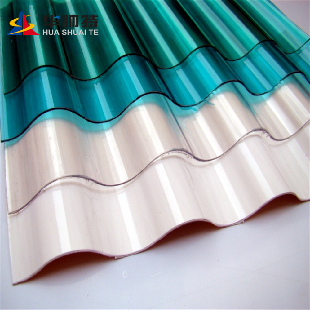 HUASHUAITE polycarbonate corrugated plastic roofing sheets