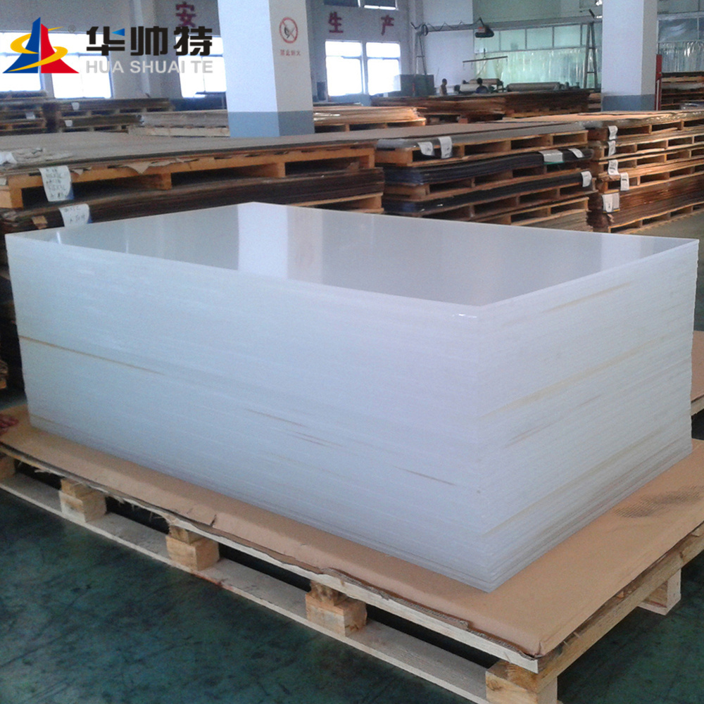 HUASHUAITE Clear 100 Virgin 1220*2440 2mm 3mm 5mm Llucite Perspex Clear Cast Acrylic Plastic Sheet