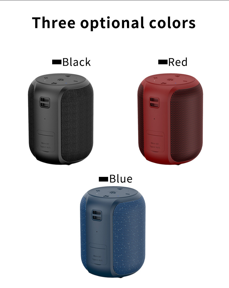 2024 HiFI Sound Blue Tooth Speaker 15W Wireless Bass Music Player for Phone Mini Portable Handhold Speakers