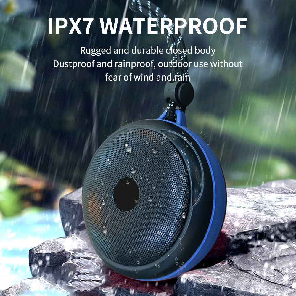 Rounded design H16 IPX7 MINI waterproof portable speaker with HIFI sound effect support BT 5.3