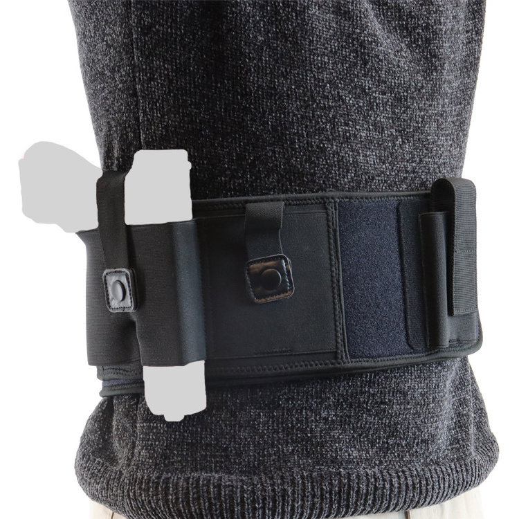 140cm Tactical Concealed Belt Holster Elastic Belly Band Waist Tool Neoprene Holster for Left or Right Hand