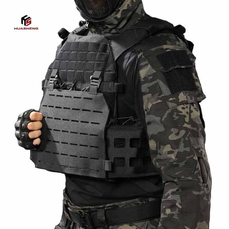 Multi Function Tactical Vest With Large Loading Security Outdoor Protection Vest Plate Carrie