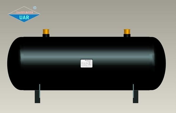 Horizontal oil separator Liquid Receiver refrigeration parts Suction accumulator For Condensing Unit