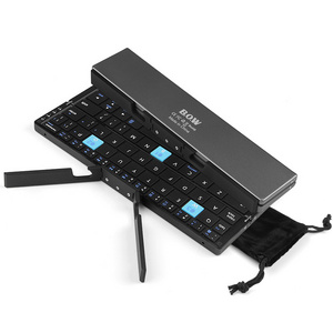 HB199 Wireless Folding Ultra thin mini Keyboard for iPhone-Pro-Plus-Max/For iPad-Air-Pro and tablet PC/smart phone 3in1 2023